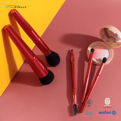 5개 금속 손잡이 화장 브러쉬 세트