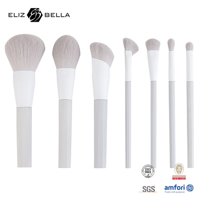 7pcs 메이크업 브러쉬 합성 머리카락과 스탠드 플라스틱 손잡이 알루미늄 페룰,OEM 주문 환영