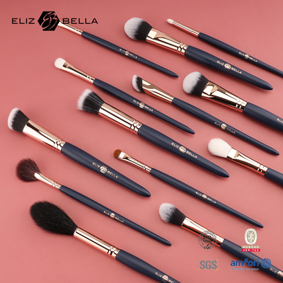 도매 24pcs 목재 손잡이 메이크업 브러쉬 세트 자신만의 브랜드 화장품 브러쉬 세트